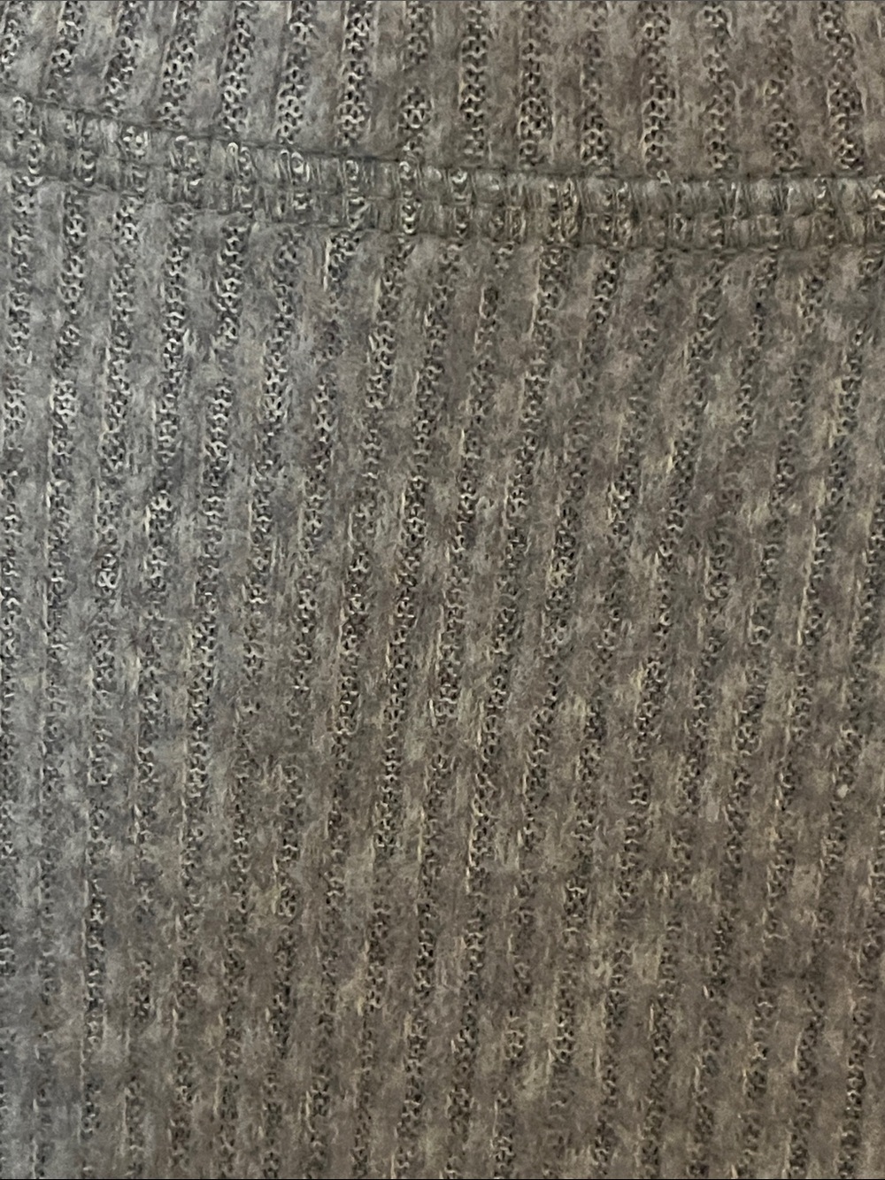 ZENANA Soft Heather Grey Ribbed Sweater w/Dropped Shoulders & Crew Neckline - Picture 3 of 13